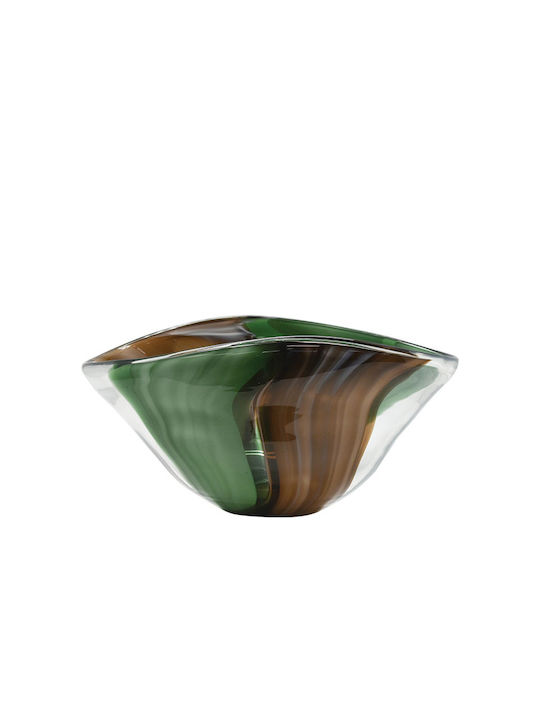 Bol Green Brown din Sticla 36x23x17cm