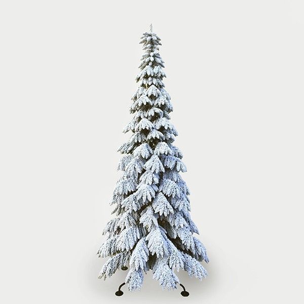 Brad Artificial Snowy Dias cu LED 240cm
