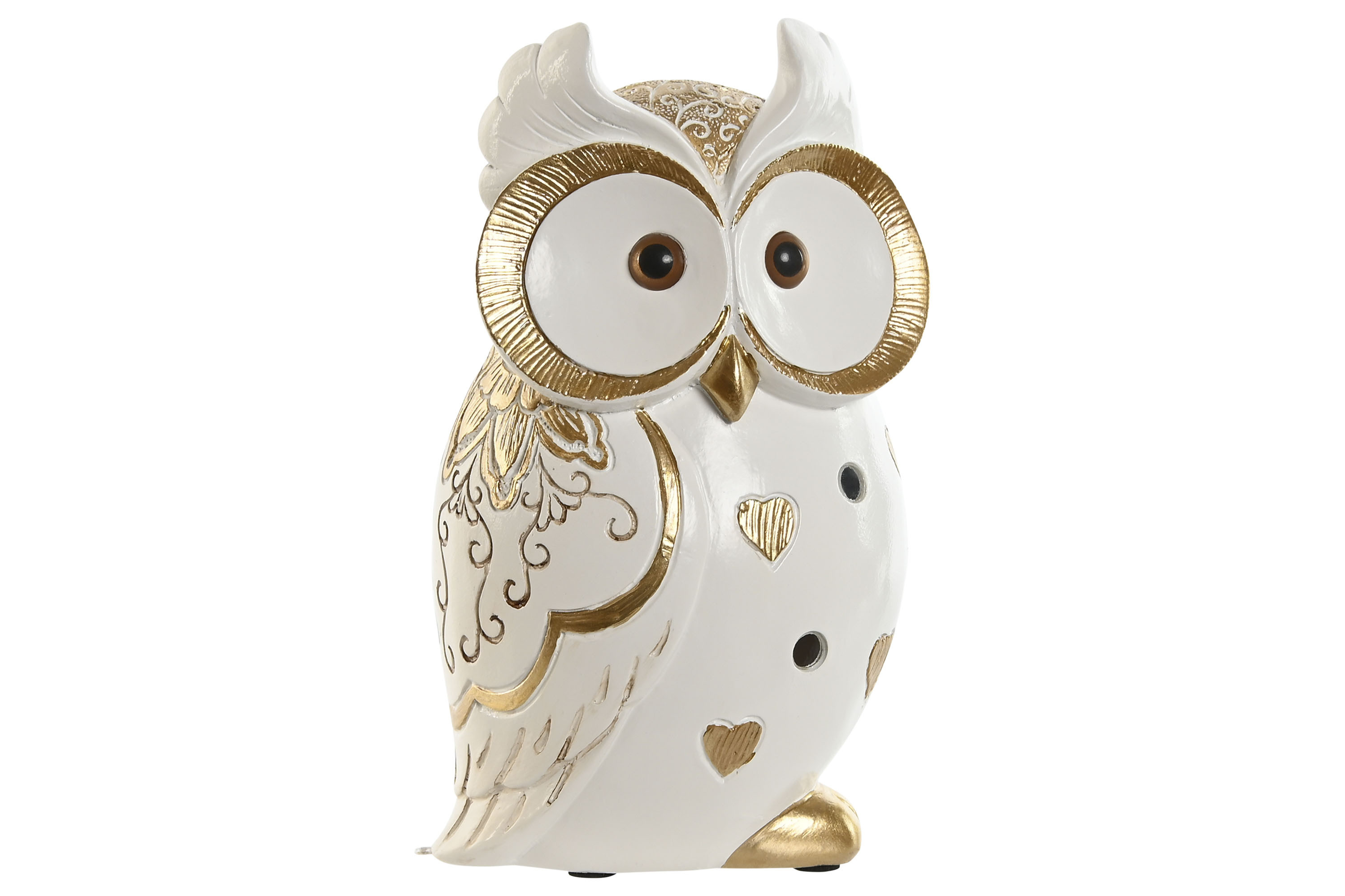 Bufnita White Gold din Rasina 10x8x18cm