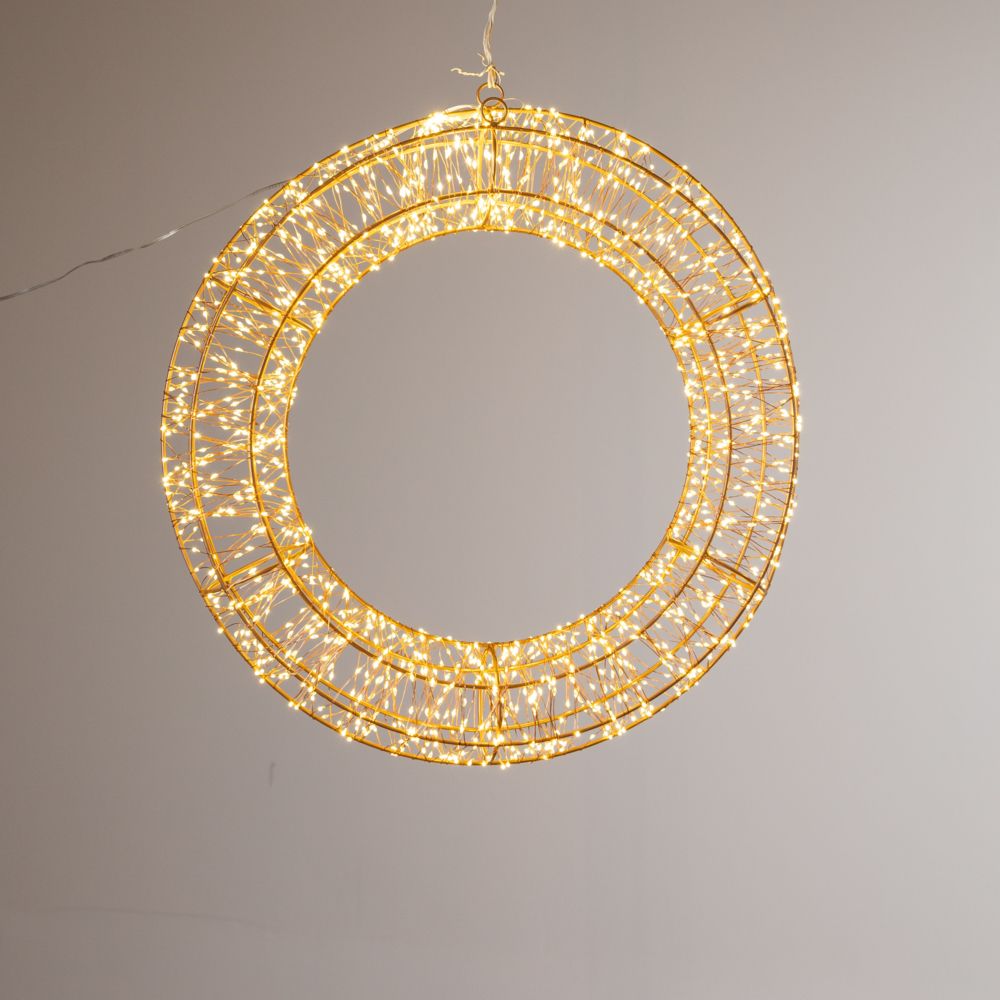 Coronita Bronze din Metal cu 2400LED D100cm