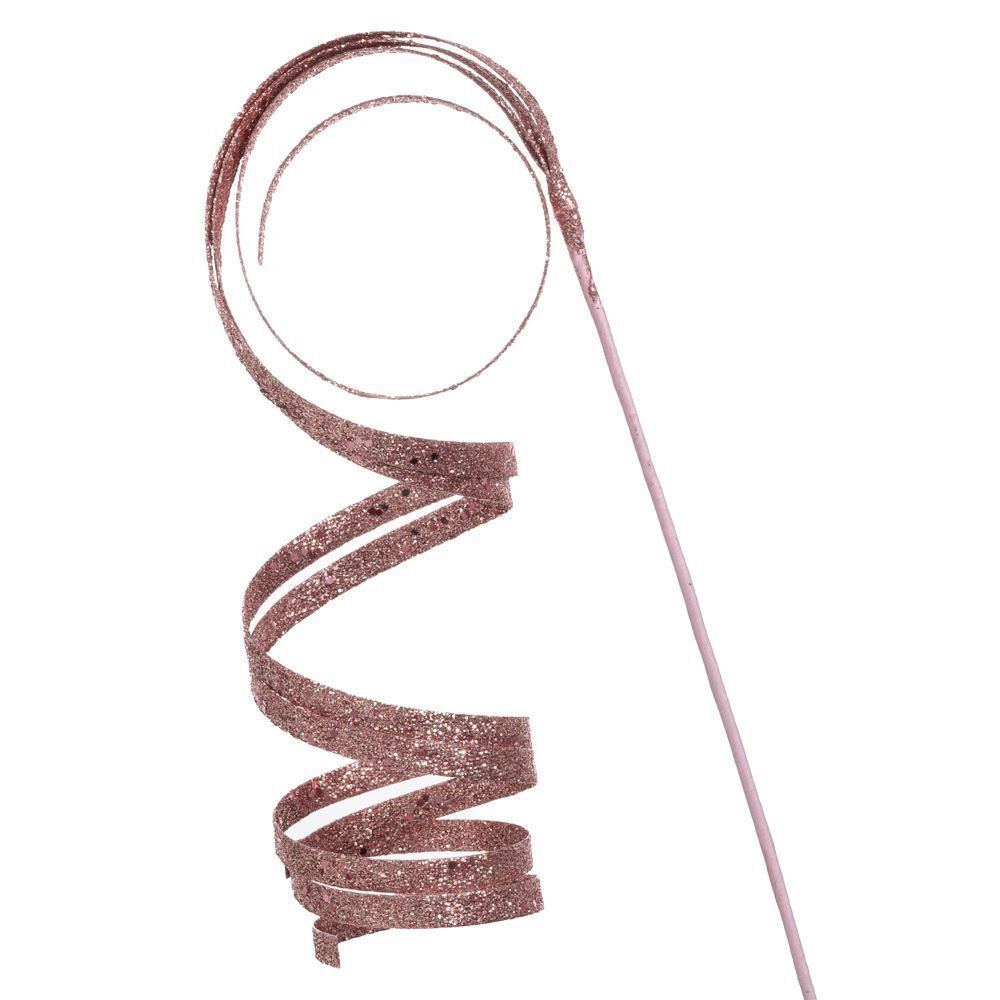 Creanga Artificiala Antique Pink Glitter 50cm