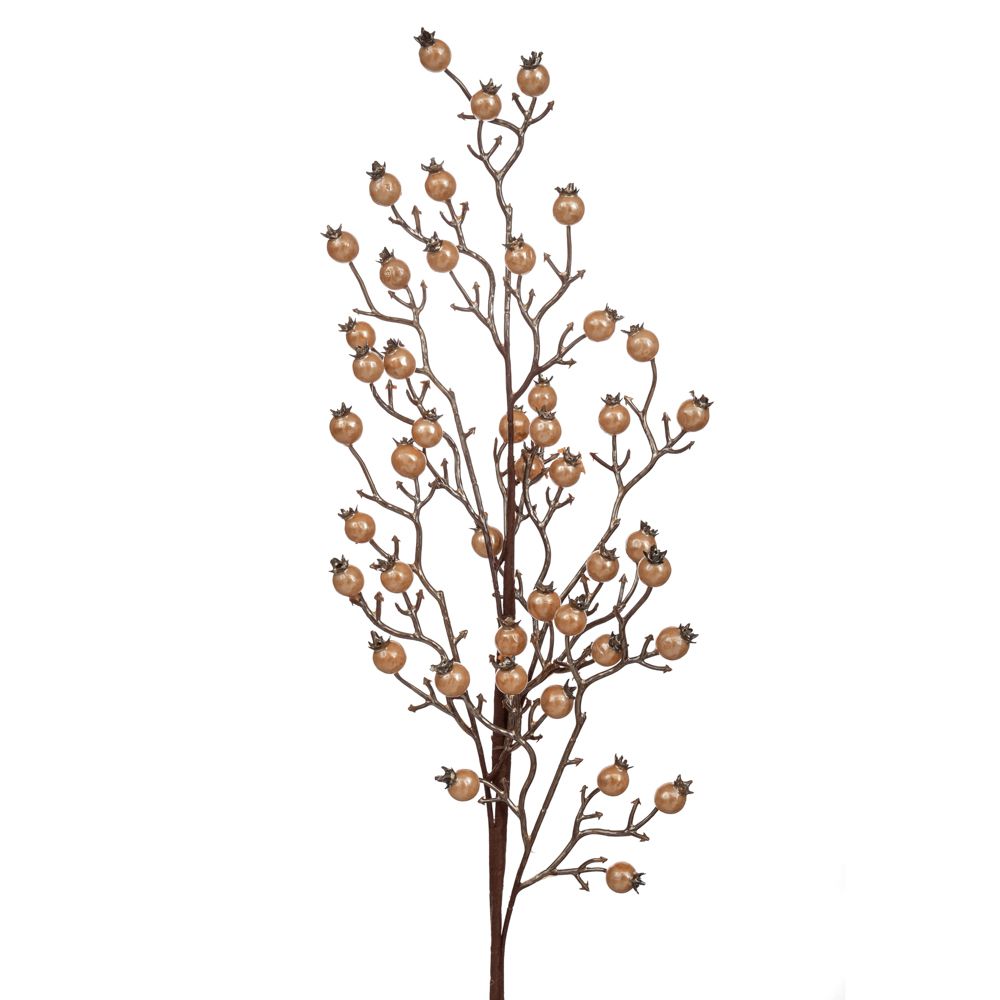 Creanga Artificiala Gold Berries 75cm