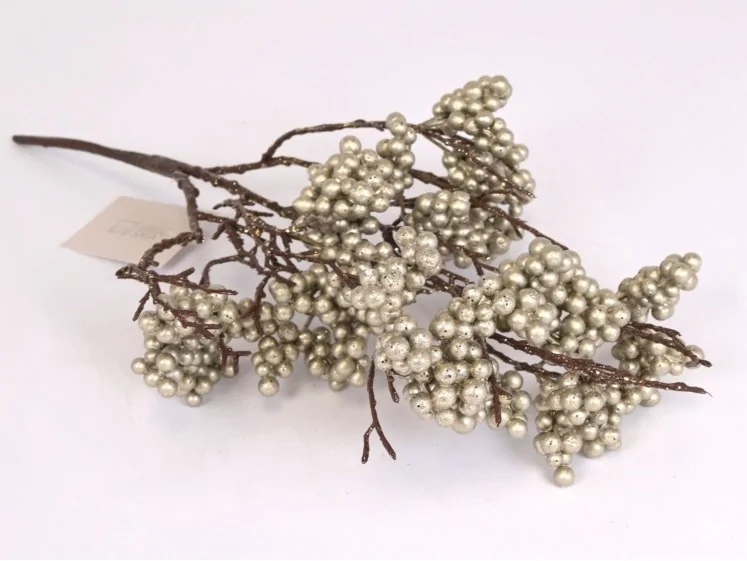 Creanga Artificiala Golden Berries 42cm