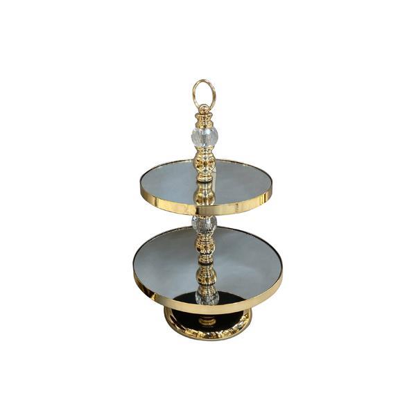 Etajera Gold din Metal cu Oglinda D30x50cm