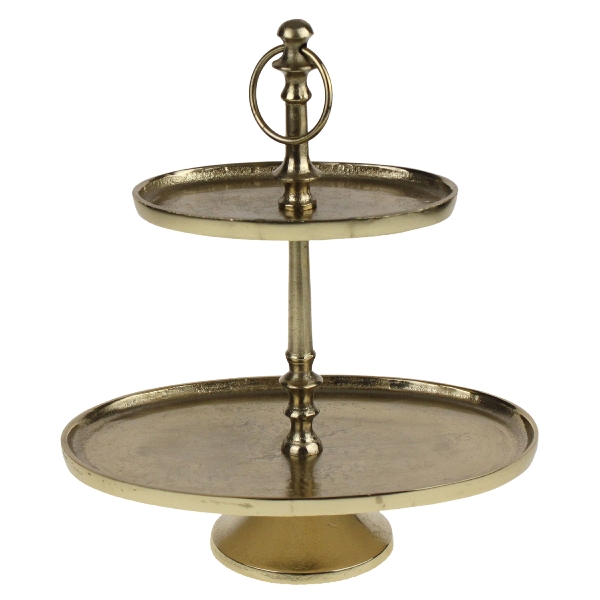 Etajera Golden din Aluminiu 29x20x31cm