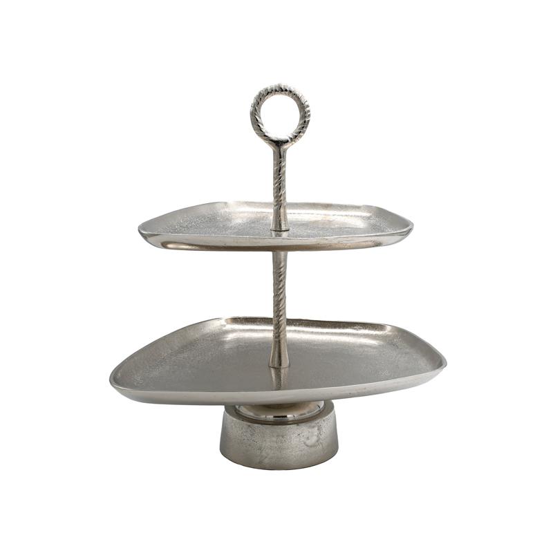 Etajera Silver din Alumininu 42x35x45cm