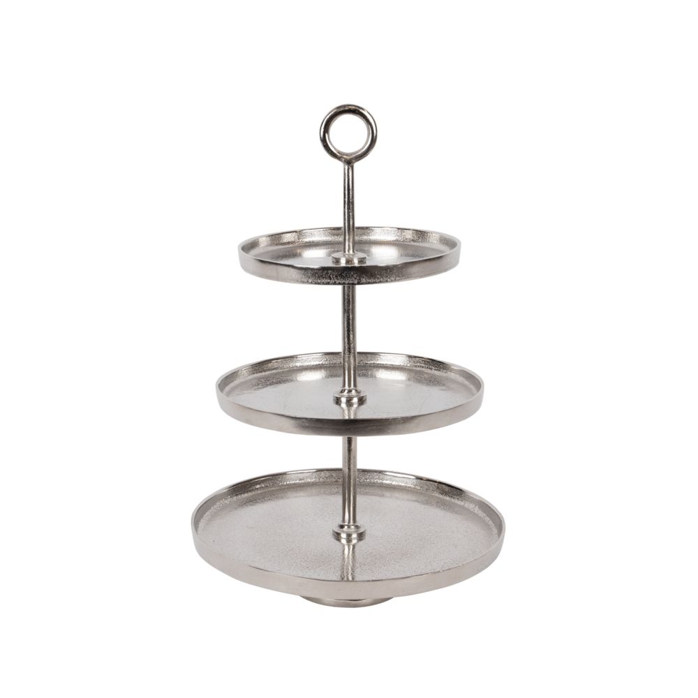 Etajera Silver din Aluminiu D10x48cm