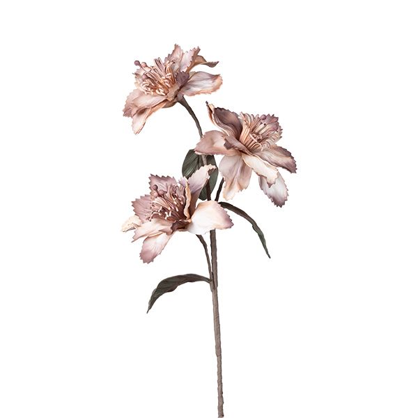 Floare Artificiala Brown Purple din Spuma 96cm