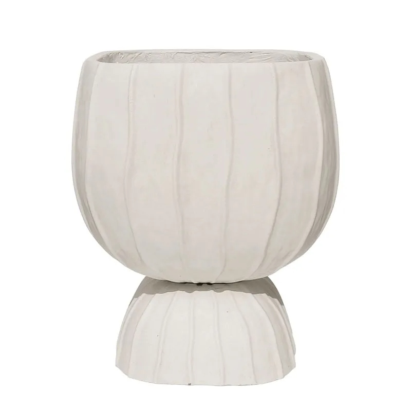 Ghiveci White Grey din Fiberclay D33x40cm