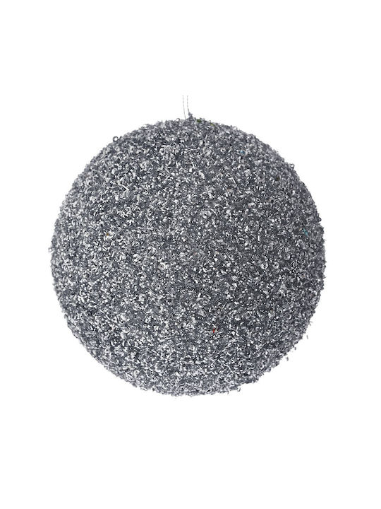 Glob Silver Glitter din Polistiren 15cm