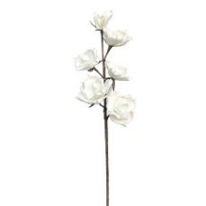 Trandafir Artificial White din Spuma 79cm