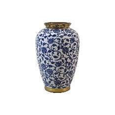 Vaza Blue White din Ceramica D19x30cm