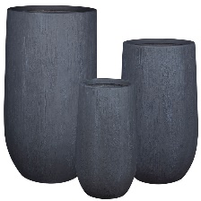 Vaza Antracit din Fiberclay D42x75cm
