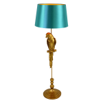 Lampadar Tammy Gold Turquoise din Rasina D40x121cm