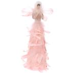 Figurina Woman Pink Feathers 15x35