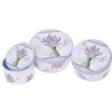 Set 3 Cutii Decorative D20x9 D17x8 D14x7cm