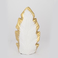 Vaza White Golden din Ceramica 16x7x30cm