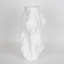 Vaza White 3D din Ceramica D16x33cm