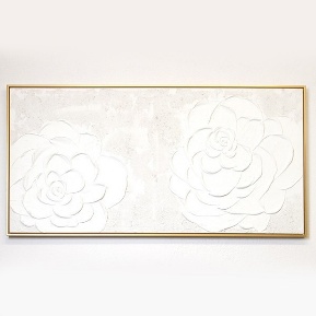 Tablou White Flowers 120x60cm