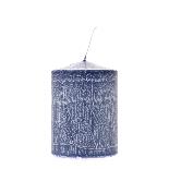 Lumanare Frosted Blue D7x10cm