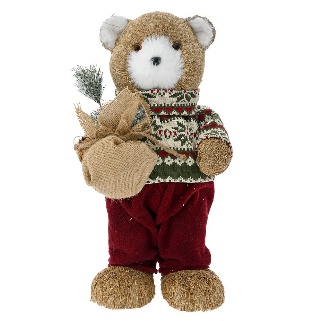 Figurina Brown Boy Bear 20x24x41cm