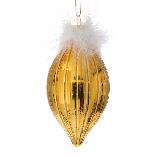 Set 6 Globuri Gold din Sticla 8cm
