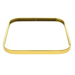 Tava Gold din Metal cu Oglinda 24x24cm
