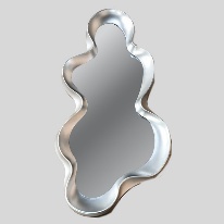 Oglinda Silver din Plastic 100x5x50cm