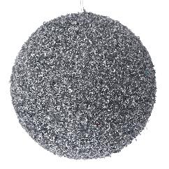 Glob Silver Glitter din Polistiren 15cm