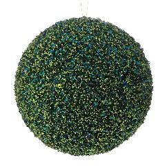 Glob Emerald Green Glitter din Polistiren 15cm