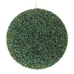 Glob Emerald Green Glitter din Polistiren 20cm