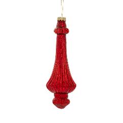 Set 4 Globuri Red din Sticla D8x22cm