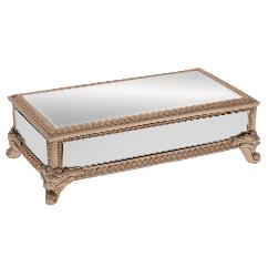 Cutie Bijuterii Gold din Rasina cu Oglinda 21x11x7cm