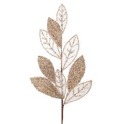 Frunze Artificiale Champagne Glitter 86cm
