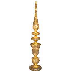Decoratiune Antique Gold din Sticla cu LED D12x58cm