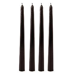 Set 4 Lumanari Black din Ceara 25cm