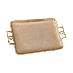 Platou Golden din Aluminiu 41x21x4cm