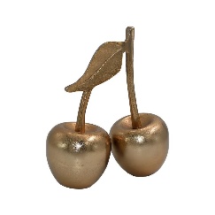 Decoratiune Gold Cherry din Aluminiu 20x10x22cm