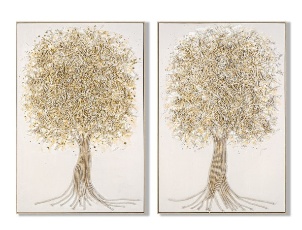 Tablou Golden Tree 82x122cm