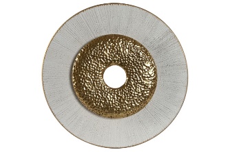 Decoratiune White Golden din Metal D45x4cm