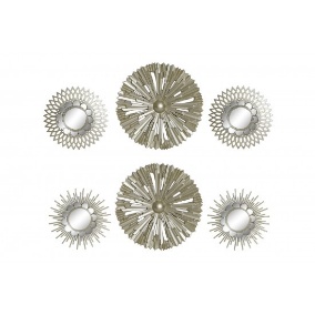 Set 3 Decoratiuni din Plastic cu Oglinda