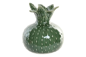 Decoratiune Green Cactus din Ceramica D17x19cm