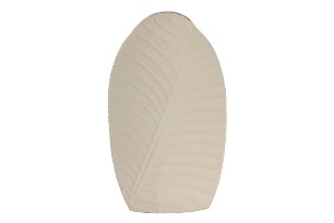 Vaza White Leaf din Metal 26x11x41cm