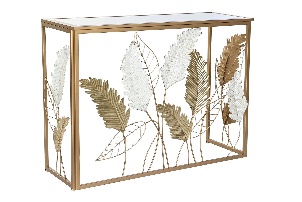 Consola Golden din Metal cu Oglinda 108x37x80cm