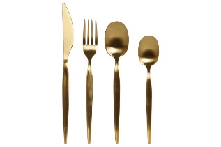 Set 24 Tacamuri Golden din Inox