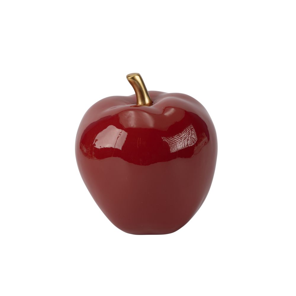 Mar Decorativ Rosu din Rasina D11x13cm