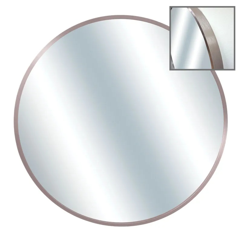 Oglinda Silver Pink din Aluminiu D80cm