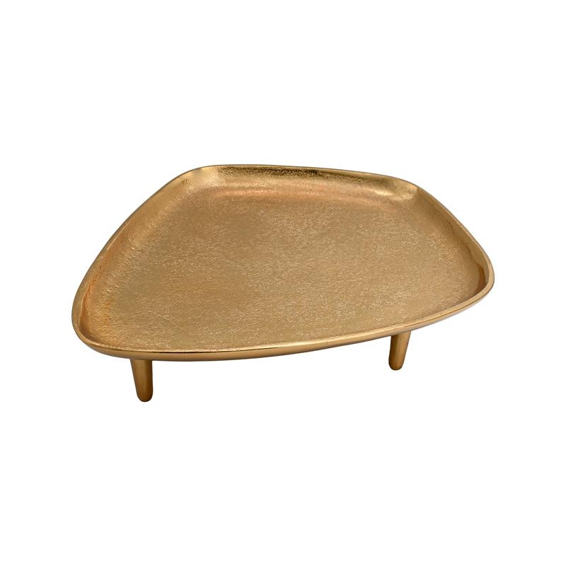 Platou Golden din Aluminiu 34x28x7cm
