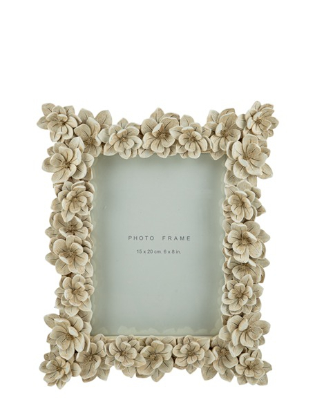 Rama Beige Flowers din Rasina 15x20cm