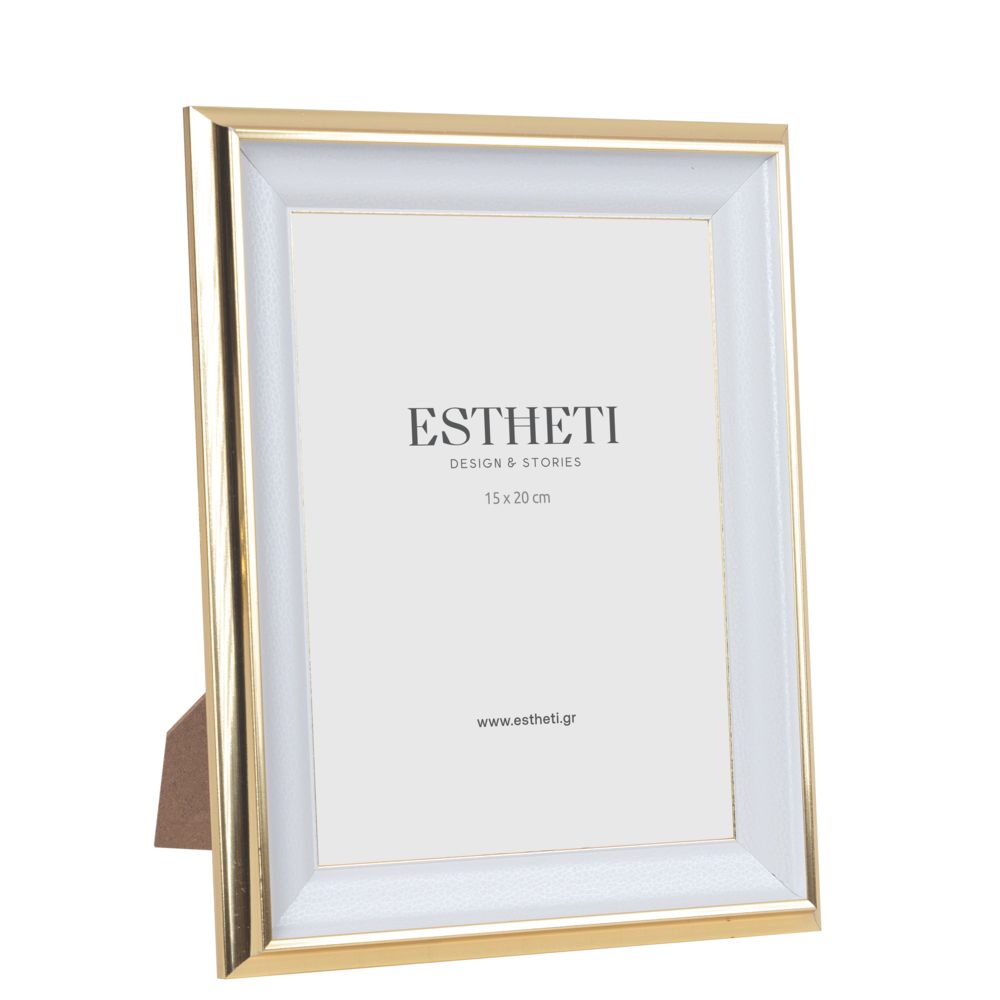 Rama White Gold din Plastic 15x20cm